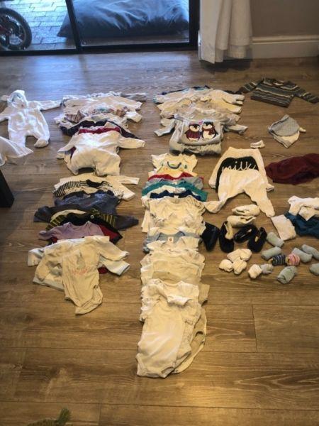 Newborn unisex baby clothes 0-6 months