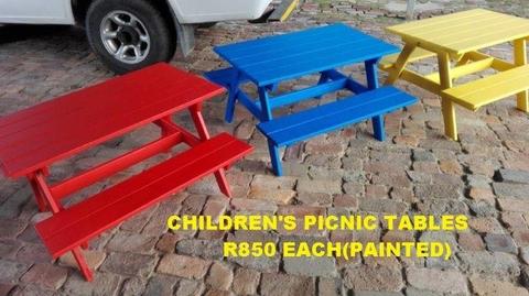 children picnic tables