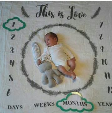 Milestone Muslin With Markers