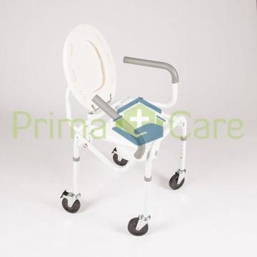Drop Arm Commode with wheels - ON SALE - Now Only R1095. WHILE STOCKS LAST