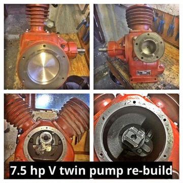 Air compressor pump repairs