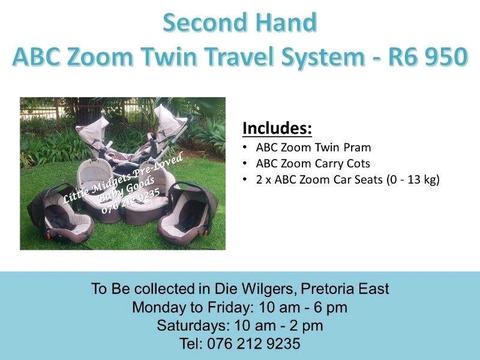 Aecons Hand ABC Zoom Twin Travel System