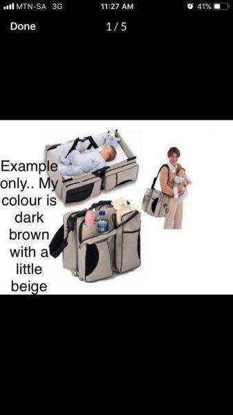 Baby Diaper Bag and change mat, Travel -Sleeper Bag........ALL in ONE!