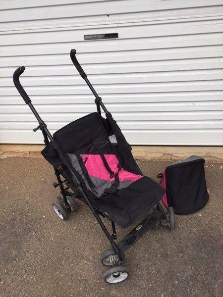 Stroller with hood