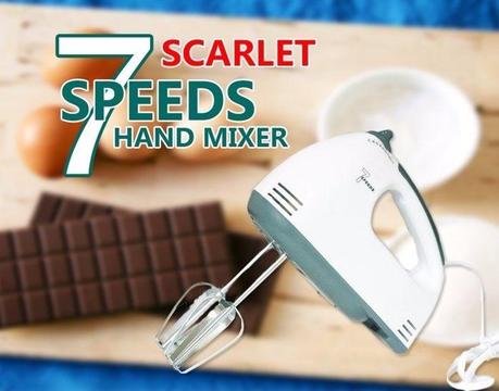Scarlett 7 speed portable baking hand mixer
