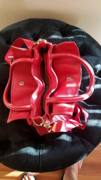 Red Genuine leather Bag