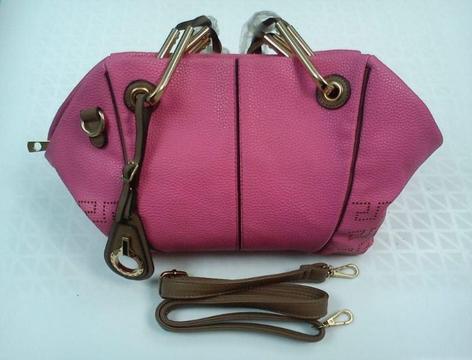 Pink fashionable handbag