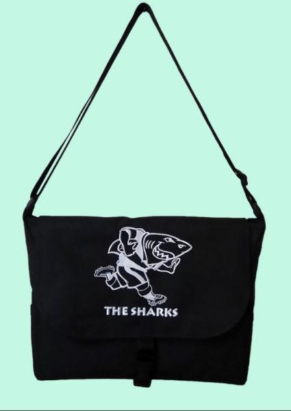 LAPTOP BAG WITH SHARKS RUGBY LOGO