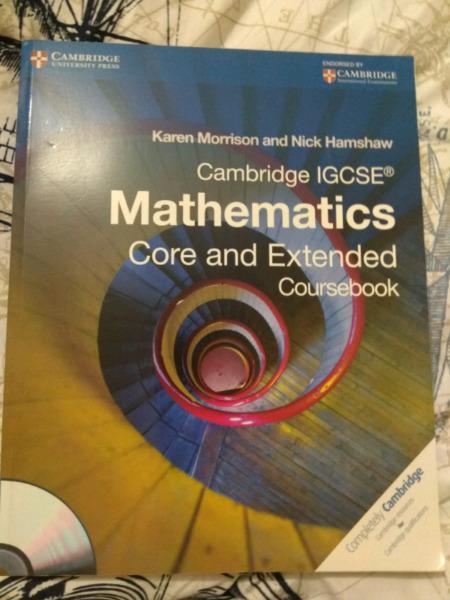 Cambridge IGCSE Mathematics core and extended coursebook