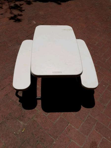 Kids camping table