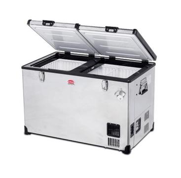 Snowmaster Traveler Series Dual Compartment camping fridge