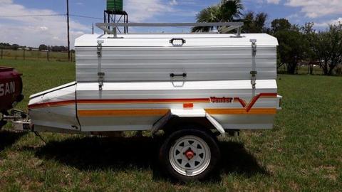 Super 6 Venter Trailer with extension including camping equipment: