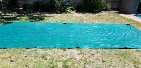 Ground sheet for caravan or tent camping