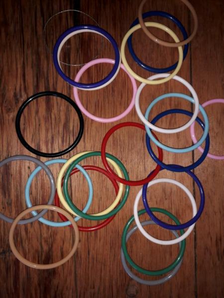 Bangles in various colours