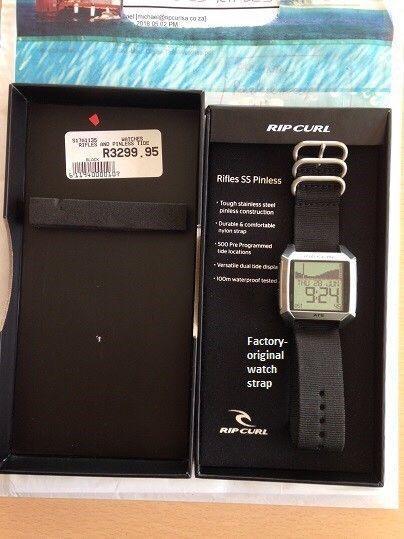 Ripcurl Professional Tide watch. Box & papers. Has never been worn.. Ideal gift