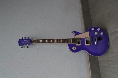 Gypsy Rose purple sparkling electric guitar