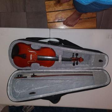 Violin 4/4 size FLame Lily - solid top - with case