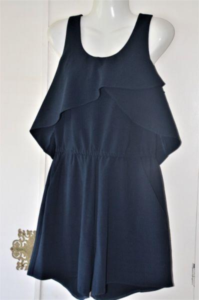 Stylish Navy Imported Jumpsuit (Size 12)