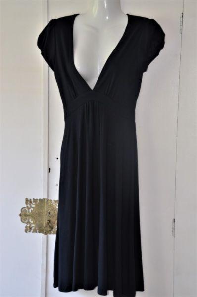 Marion and Lindi Dress with Plunging Neckline (Small)