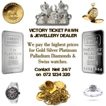 Cash for Gold Silver Platinum jewellery