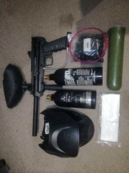 Paintball set-up