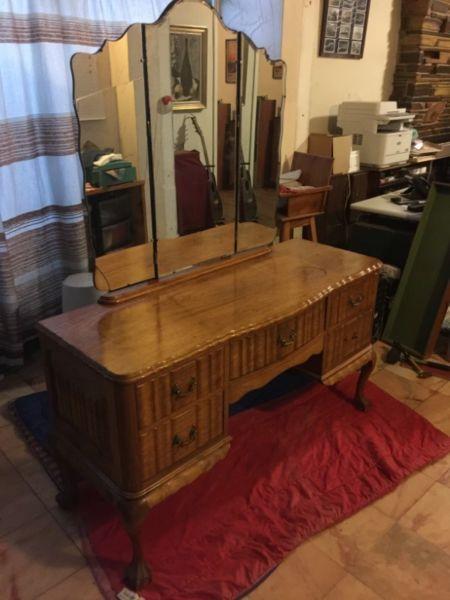 Vintage Ball and claw dressing table