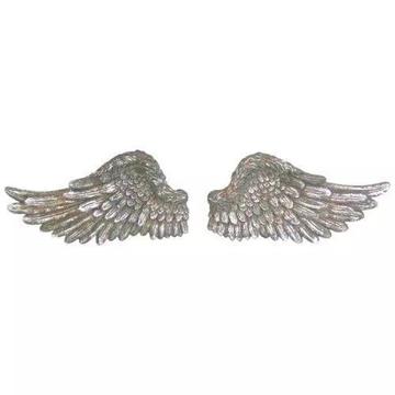 ANGEL WINGS SET OF TWO SILVER