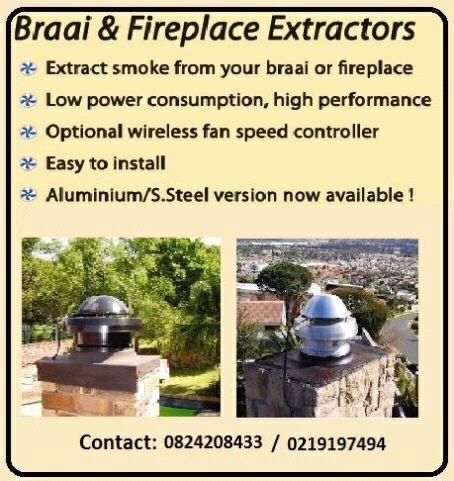 Extractor fan for braai area smoke problems