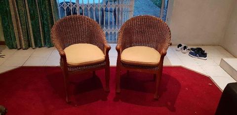 Chairs - Rattan with cushions
