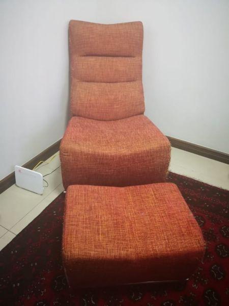 Rocking chair and foot stool for sale