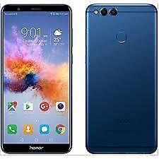 New Huawei Honor 7x stock. Blue and Red. 3GB RAM and 32 GB memory. Dual camera and Finger print sen