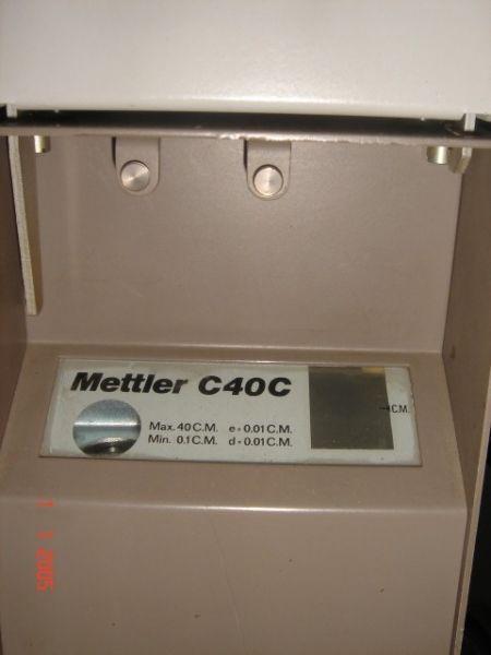 METTLER C40C, vintage digital scale, new bulb/diode Replaced . Works on batteries and adapter