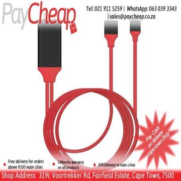 New Lightning HDTV Cable Video & Charge Plug & Play