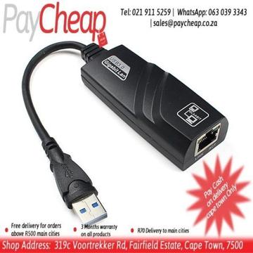 USB 3.0 to 10/100/1000 Mbps Gigabit Ethernet