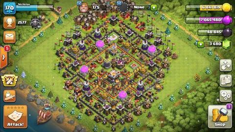 Lvl 170 clash of clans account