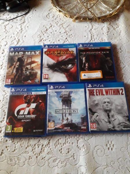 Ps4 games for sale cheap 700 the lot evil within not included 5 ps4 games for R700