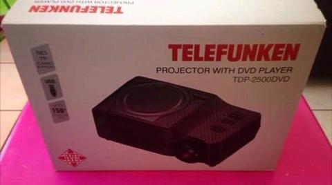 TELEFUNKEN - Led Projector With DVD Player TDP-2500