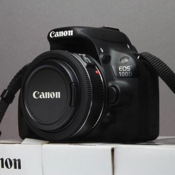 18 MP Canon 100d body with Canon 40mm f2.8 STM prime lens