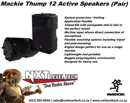 Mackie Thump 12 Active Loudspeakers - PAIR