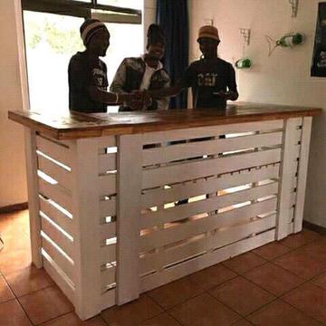 Kitchen and Bar furnished tables and counter s