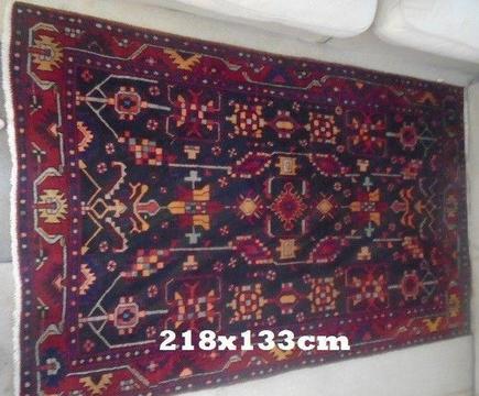 URGENT: Lilihan Hamadan Persian Rug. Hand Knotted - Very Good Condition. 218x133cm