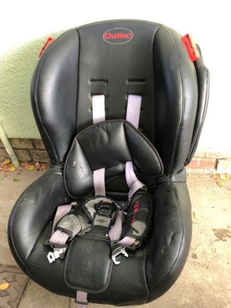 Chelino full leather baby car seat