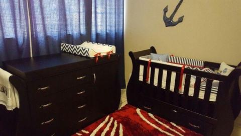 Cot Bed and Changing Table