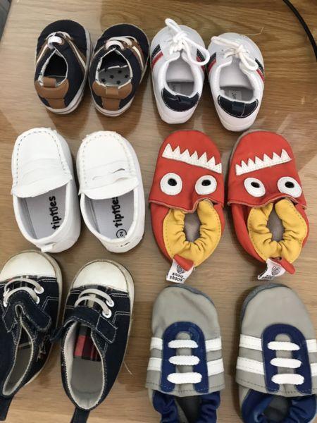 Baby boy size 1 and 2 shoes for sale
