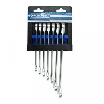 Worksman 7 Piece Geared Combo Wrench Set 10-19Mm