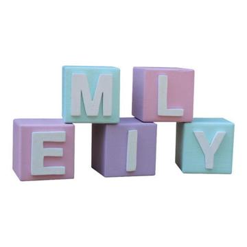Alphabet Letter Blocks for Baby Nursery