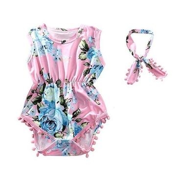 Baby Girl flower Romper