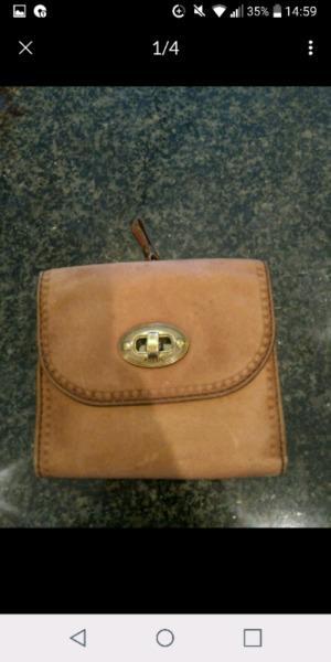 Leather Fossil purse
