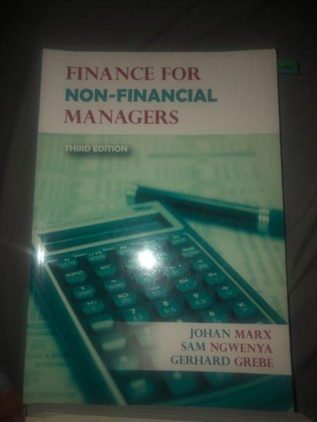 UNISA text book Finance for non financial managers