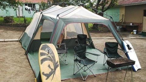 Camping tent, chairs, braai stnd and boogie boards- take the lot